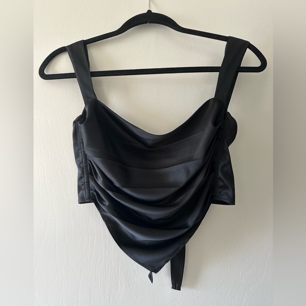 Miaou black scarf top
